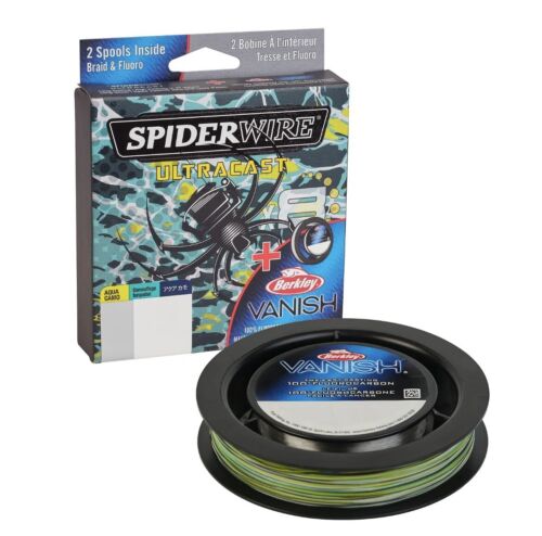 Spiderwire Ultracast Braid/Berkley Vanish Fluorocarbon Dual Spool Pack