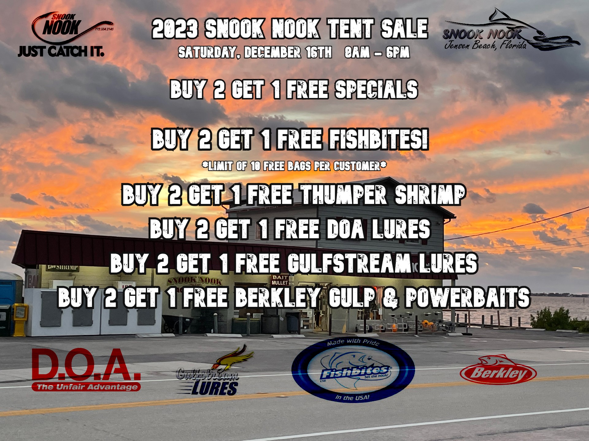 2023 Snook Nook Tent Sale – Buy 2 Get 1 Free Specials